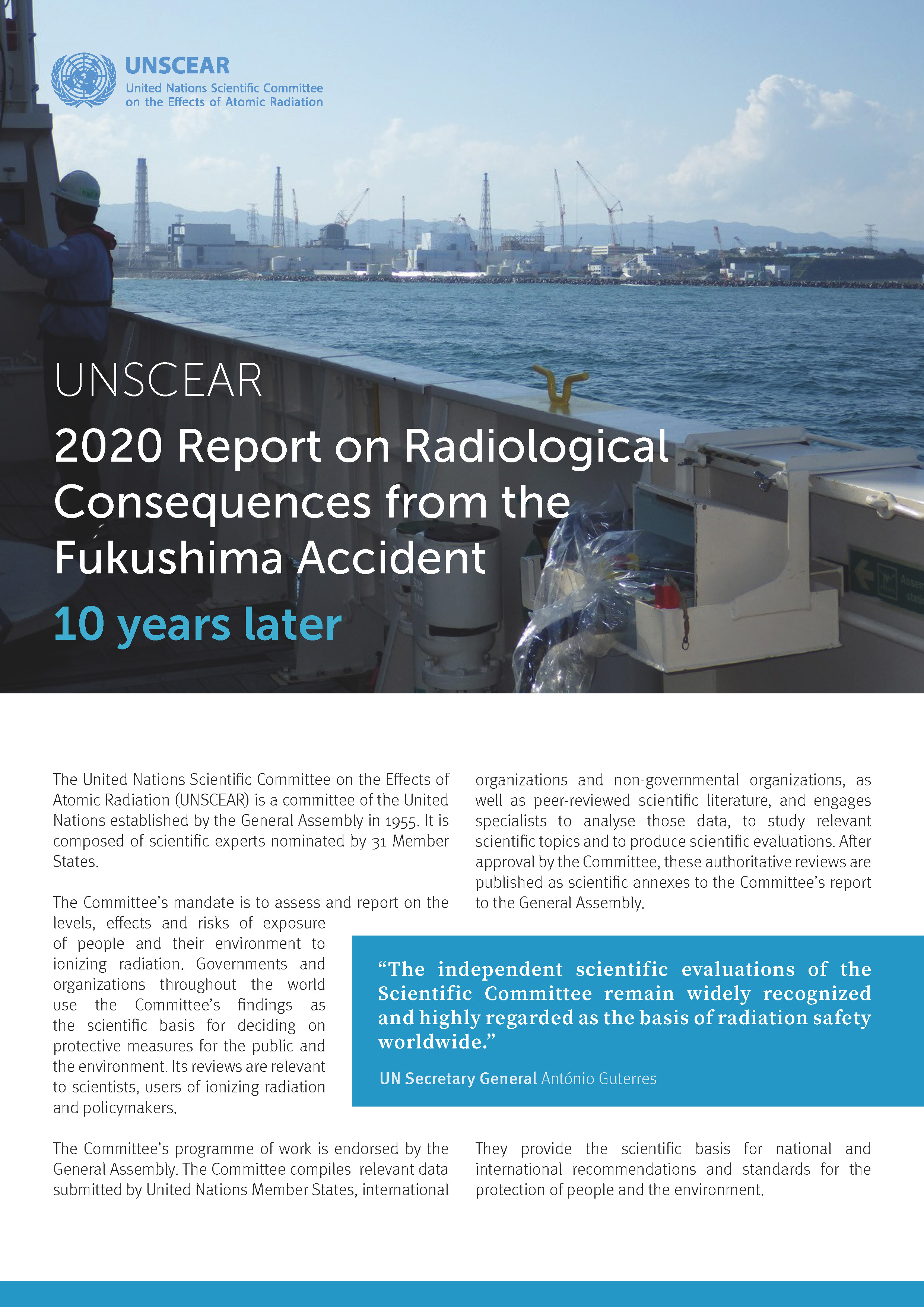 UNSCEAR 2020/2021 Report Fact Sheet