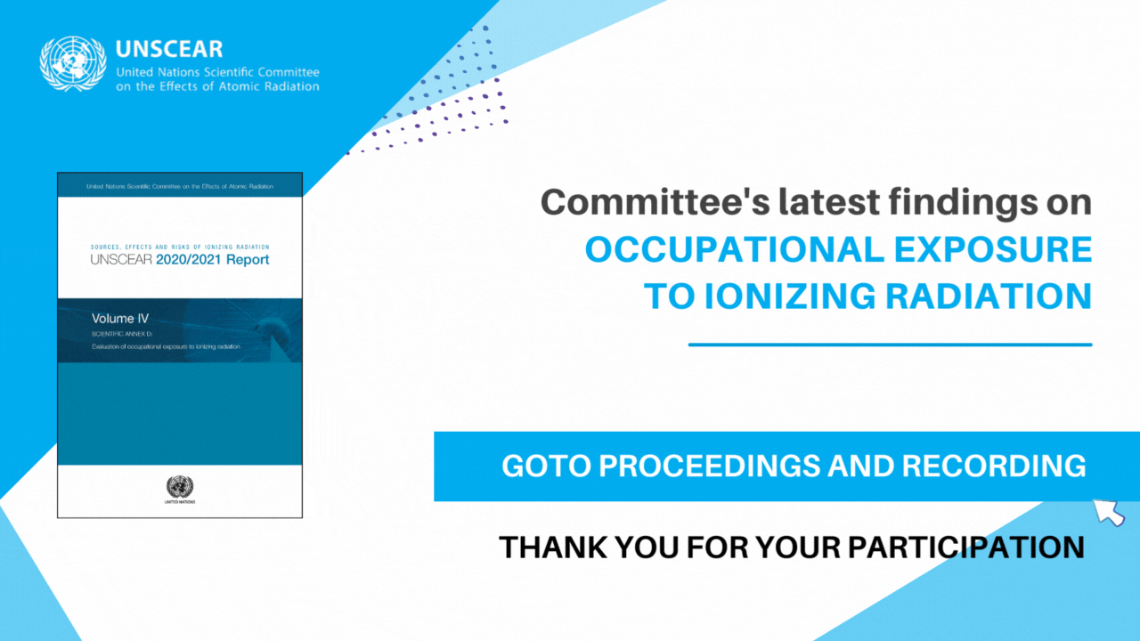 UNSCEAR presents report findings on occupational exposure during webinar